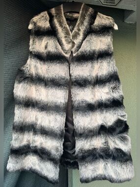 Rachel Zoe faux fur vest